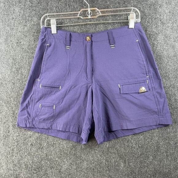 Lot 2 JAMIE SADOCK Bermuda Shorts GOLF Cool Dry Purple Tan Size 4 EUC - Picture 2 of 10